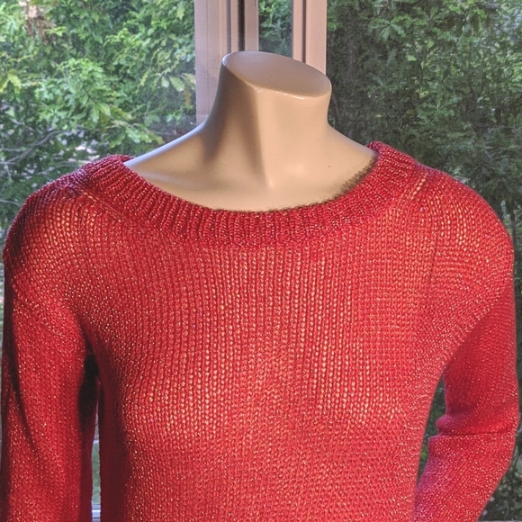 Alice + Olivia Boxy Crop Knot Sweater - Picture 4 of 5